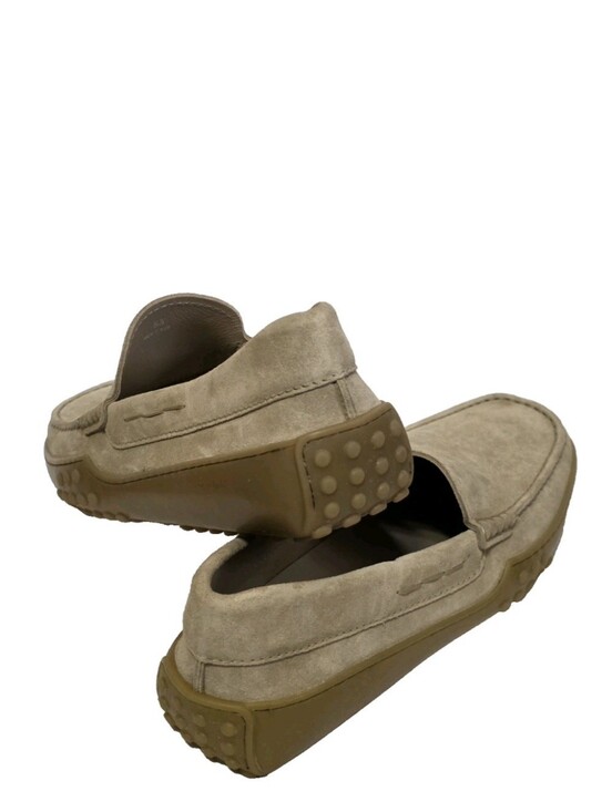 TOD\'S MENS SAND SQUARE TOE SUEDE DRIVER LOAFERS main image 8